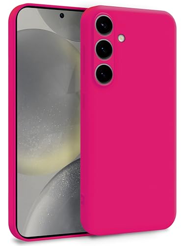 MyGadget Coque Compatible avec Samsung Galaxy S25 Plus - Case Silicone Souple & Soft avec Doublure Microfibre - Cover TPU Protection Extra Fine & Légère Rose...