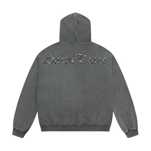 Saint Tears Mens Hoodies Pullover Oversized Acid Wash Hoodie Graphic Print Casual Hoodie Vintage Sweatshirt Streetwear Unisex3