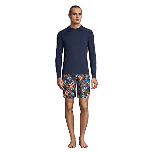 Lands' End mens Long Sleeve Swim Tee Rash Guard4