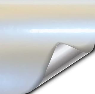 VViViD Space Pearl Metallic White Vinyl Wrap Film 1 Foot x 5 Feet Roll Decal Sheet DIY Easy to Use Air-Release Adhesive