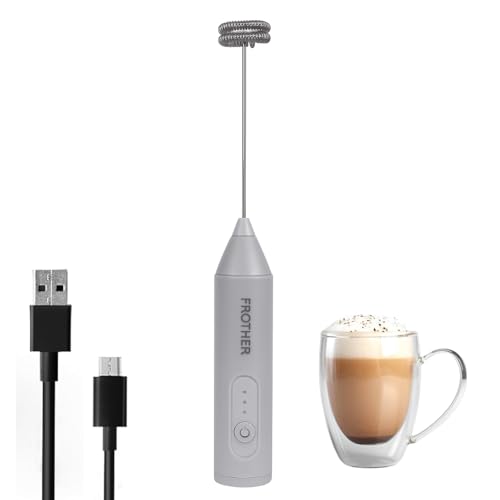 Image of NIbbler Supreme 3-Speed Rechargeable Milk Frother for Coffee | Electric Whisk Mixer | Stainless Steel, Stand-Up Design
