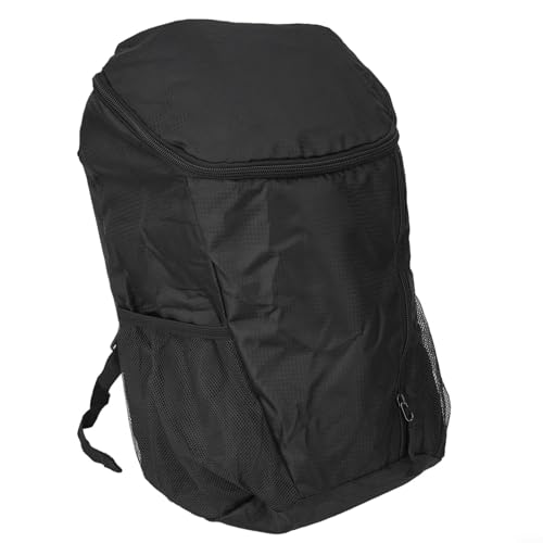 Mochila ligera plegable para aventuras al aire libre, diseño plegable para camping, senderismo y viajes (negro)