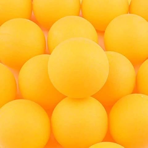 Pack of 150 Table Tennis Balls Plastic Ping Pong Balls 40mm for Amateur Entertainment, Table Tennis Training, Adults & Children Games (Yellow) Cover