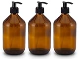 Lifestyle Lover Seifenspender aus Braunglas, Bernsteinfarben für Seife Spüli Shampoo Lotionen...