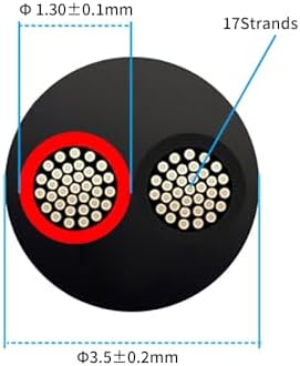 22 Gauge 2 Conductor Electrical Wire 25FT, UL 2464 22 AWG 2 Wire Cable Tinned Copper PVC Stranded 22/2 Core Wire for LED Strips Lighting, Outdoor Low Voltage Extension Cable, Automotive etc. — view 4