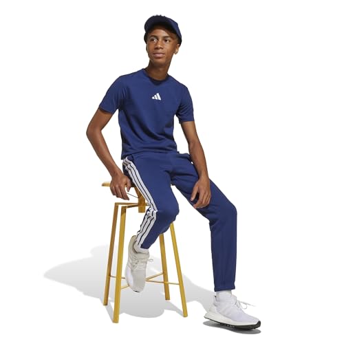 adidas Unisex Kinder Essentials 3 Stripes Pants, Dark Blue/White, 11-12 Years – Ansicht 6