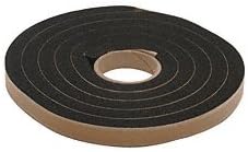 CRL Black 3/4" x 1" Sticker-Tite - 12 Ft.