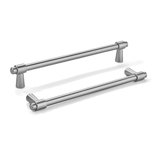khtumeware 8 inch 5 Pack Brushed Satin Nickel Cabinet pulls