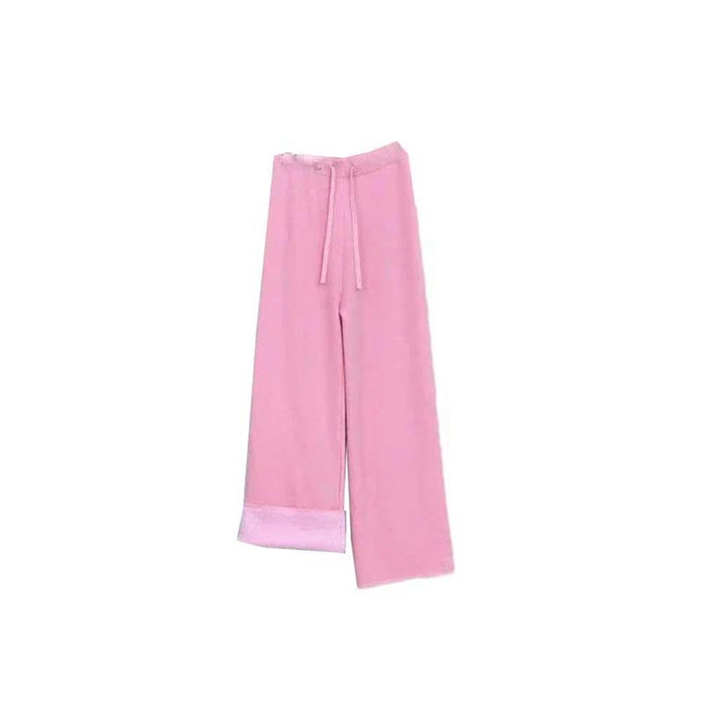 Pantalon simple tressé à jambe large coupe tailleur minimaliste - 6