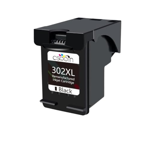 Cartucho de Tinta remanufacturado 302 302XL Compatible con Impresora - 3639 1130 2130 4521(1pcs Black)