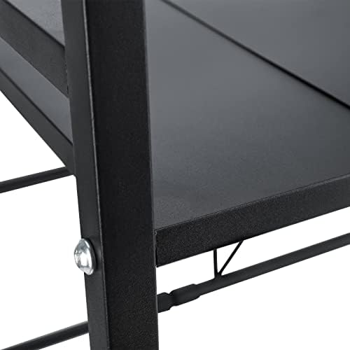 DasMorine Extendable Microwave Oven Rack, Heavy Load Microwave Shelf Stand, Carbon Steel Kitchen Table Shelf,Adjustable Baker's Rack, Kitchen Counter Space Saver Shelf Organizer, 110 lbs Capacity