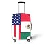 Mexican And American Flags Design