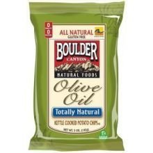 BOULDER CANYON NATURAL FOODS Totally Natural Olive Oil Kettle Chips - 5 OZ - CS x12 by Boulder Canyon Natural Foods