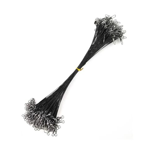 Wire Leaders para pesca en agua salada 30cm 100 piezas miniatura 1