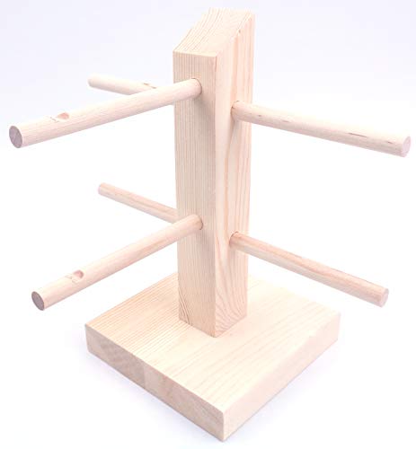 Yofan 2 Layers Wooden Sunglasses Eyeglasses Display Holder Organizer Stand - Thumbnail 4