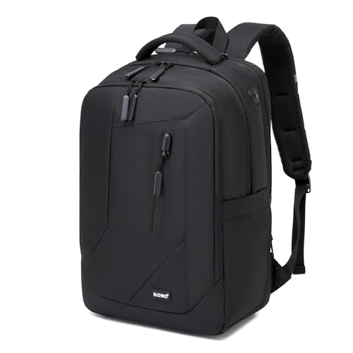 Kono Sac à Dos Ordinateur 15,6 Pouces Homme, Compartiment Rembourré, Poche Antivol, Léger Déperlant Sac à Dos Voyage Professionnel, Affaires, Université...