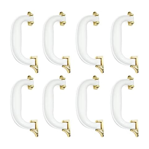 Heyiarbeit Luggage Handle Suitcase Handle Replacement Suitcase Handles Plastic, White 8pcs Cover