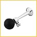 BULLSPANN Rubber Ball Metal Bike Straight Air Horn Squeeze Bell Bugle Hooter Black
