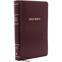 KJV Holy Bible: Personal Size Giant Print with 43,000 Cross References, Burgundy Leather-Look, Red Letter, Comfort Print: King James Version