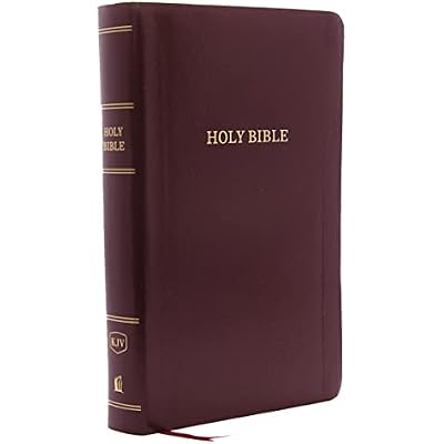 KJV Holy Bible: Personal Size Giant Print with 43,000 Cross References, Burgundy Leather-Look, Red Letter, Comfort Print: King James Version: Holy Bible, King James Version