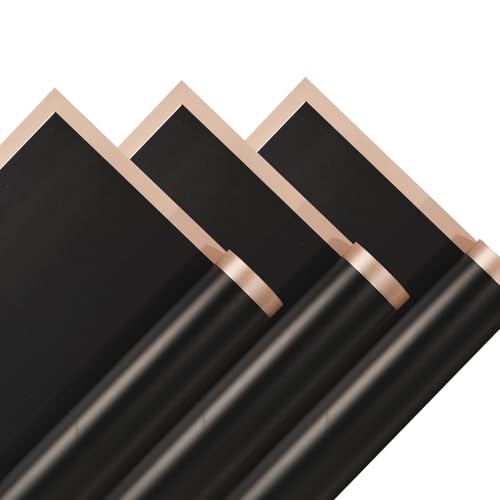 Papier emballage imperméable noir de qualité supérieure pour bouquets de fleurs et mariages