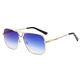 Sunglasses Modische Sonnenbrille Klassische Übergroße Sonnenbrille Herren Luxus Pilot Sun Shades Sonnenbrille Square Ret