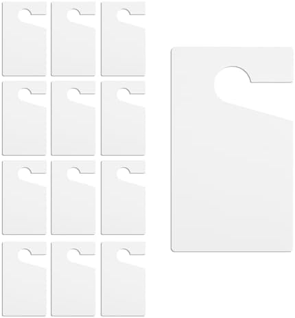 Amazon.com: 12 Pcs Blank White Parking Permit Hang Tag, 3 x 5 Inches ...