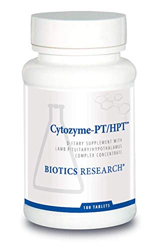 BIOTICS Research Cytozyme PT HPT Lamb Pituitary Hypothalamus Complex, Supports Function of The Pituitary Gland and Hypothalamus, Adrenal Health, Brain Boost 180 Tabs