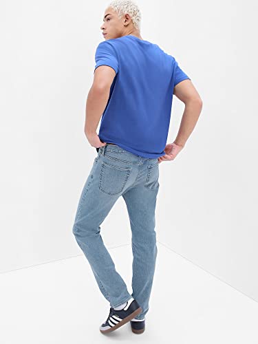 Gap Mens Straight Fit Jeans, Light Wash, 34W X 34L Us #TOP30