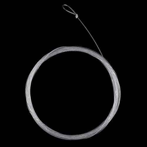 5 piezas líder de pesca con línea de nylon transparente miniatura 5