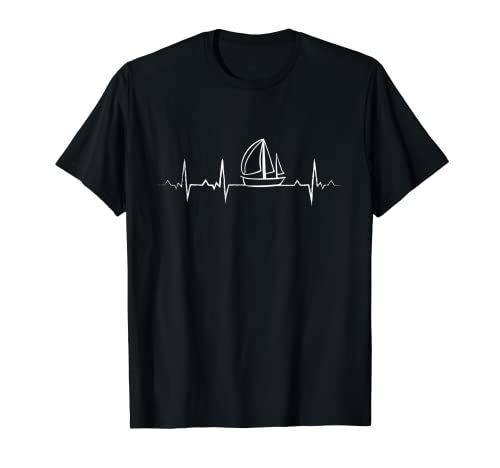 Velas con frecuencia de pulso ECG. Camiseta