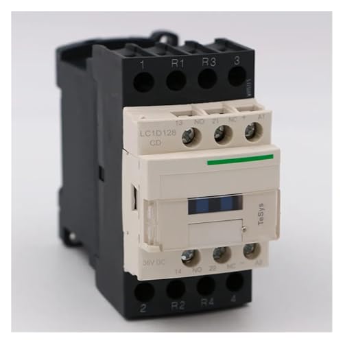 Contacteur électromagnétique CC 25A LC1D128CD avec contacts auxiliaires 2NO+2NC 36V