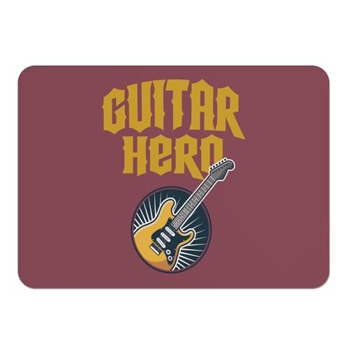 Napperons de table guitare rock rouge le cadeau idéal pour musicien