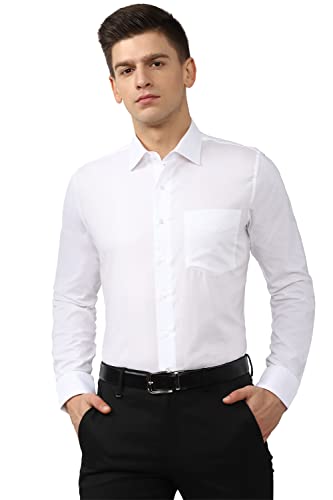 Image of Van Heusen Men's Cotton Solid Slim Fit Shirt
