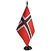 AZ FLAG TISCHFLAGGE NORWEGEN 21x14cm - NORWEGISCHE TISCHFAHNE 14 x 21 cm - flaggen