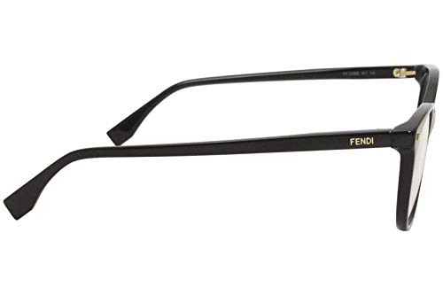 Fendi Ff0388 807 Eyeglasses Women's Black Full Rim Oval Optical Frame 53Mm #TOP2