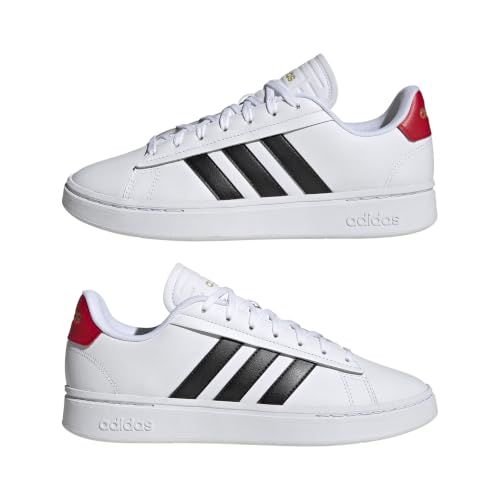 adidas Men's Grand Court Alpha Tennis Shoe, White/Black/Better Scarlet, 6.5 by adidas - Used condition - Image 7