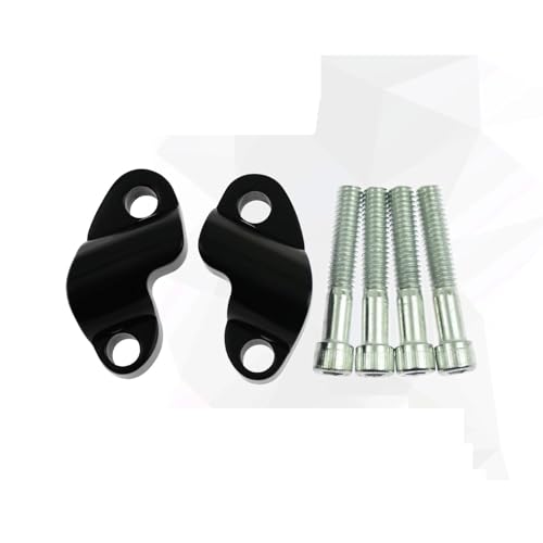 Rehausseurs guidon moto 25mm en alu noir pour XL1200X XL1200XS 48