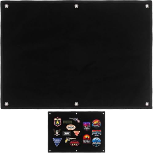 Kletttafel Patches Klett 60 x 40cm Patches,Klett Wand Mit Ösen,Faltbar Organizer Display Tafel für Militär Patch, Abzeichen,Stempel,Aufnäher,Aufkleber