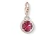 Produktbild Thomas Sabo Damen-Charm Anhänger rund 925 Sterling Silber rosegold mit Stein