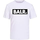 balr fan t-shirt tee mens basic short sleeve cotton casual t-shirt white tee shirt