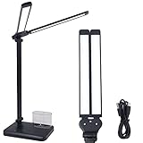 Commande Tactile & Fonction Minuterie: Notre lampe led de bureau est équipée de touches de commande tactiles sensibles, qui permettent d'ajuster facilement la luminosité et le mode couleur idéaux. En même temps, cette lampe bureau tactile a une fonction de chronométrage. Pour contrôler la lampe de chevet en touchant le bouton sur la base, la fonction d'arrêt automatique de 45 min, vous n'avez pas à vous soucier de l'extinction.