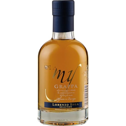 Inga My Grappa Affinata in Barrique Selection Miniatur halbtrocken Italien inkl. FeinWert E-Book...
