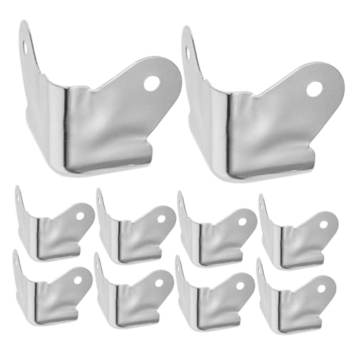 SEWACC 10 Piezas Protector de Esquinas para Maletas y Cajas de Guardas de Ángulo Electrochapado Resistentes para Protección Duradera de Muebles y Altavoces