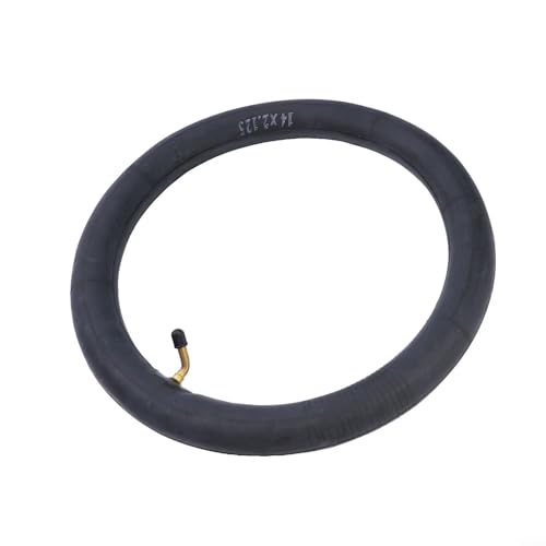 Set completo di pneumatici e camera d'aria: include 1 pneumatico in gomma nera e 1 camera d'aria con stelo valvola piegata, pronto per la sostituzione immediata su ruote da 14 pollici. Verificare la compatibilità controllando la parete laterale del pneumatico esistente per la marcatura 