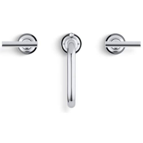 Kohler Purist K-14406-4-Sn Widespread Bathroom Sink Faucet With Metal Drain Assembly In Polished Nickel #TOP4