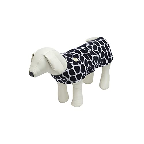 Image of Lulala Pet Jacket Dog Winter Wear Clothes Dress Wear Cold Weather Coat, Puppy Vest for Dogs and Cats Rabbit Small Medium and Large Dog(Color Black-White,XS)