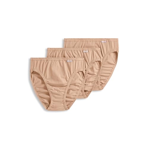 Image of Jockey Women's Underwear Plus Size 100% Cotton Elance French Cut - 3 Pack
