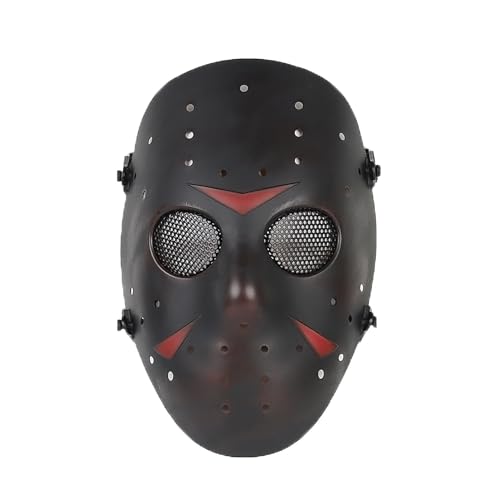 CS Games Airsoft Paintball Máscara Protectora de Malla metálica Mascarilla de protección de Cara Completa para Fiesta de Disfraces de Halloween