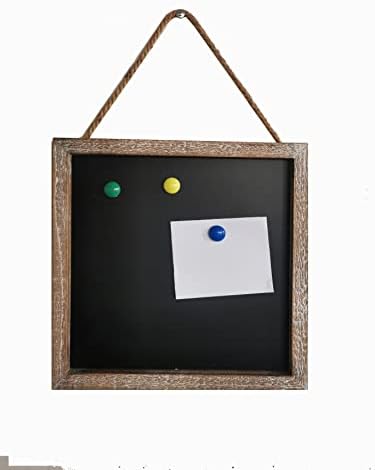16''x12'' Wood Framed Chalkboard for Wall Home Decorative Chalk Board for Shool,Office,Wedding and Menu. (Brown, 11''x11'')